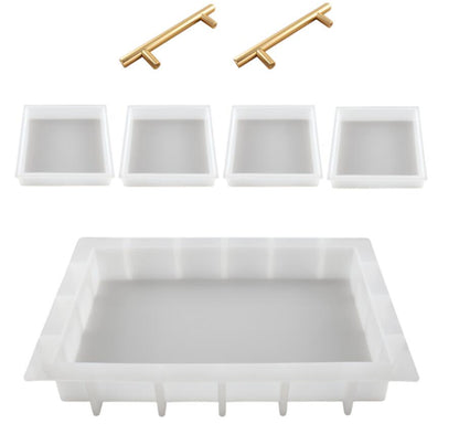 Large Serving Tray and Coaster Epoxy Resin Silicone Mould Kit 