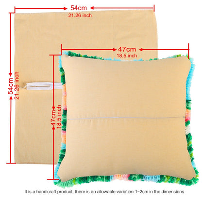 Latch Hook Pillow Making Kit - Flower Field