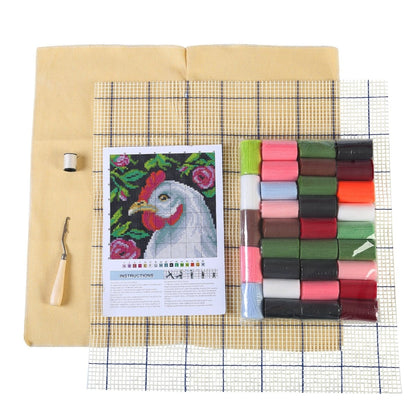 Latch Hook Pillow Making Kit - Flower Field