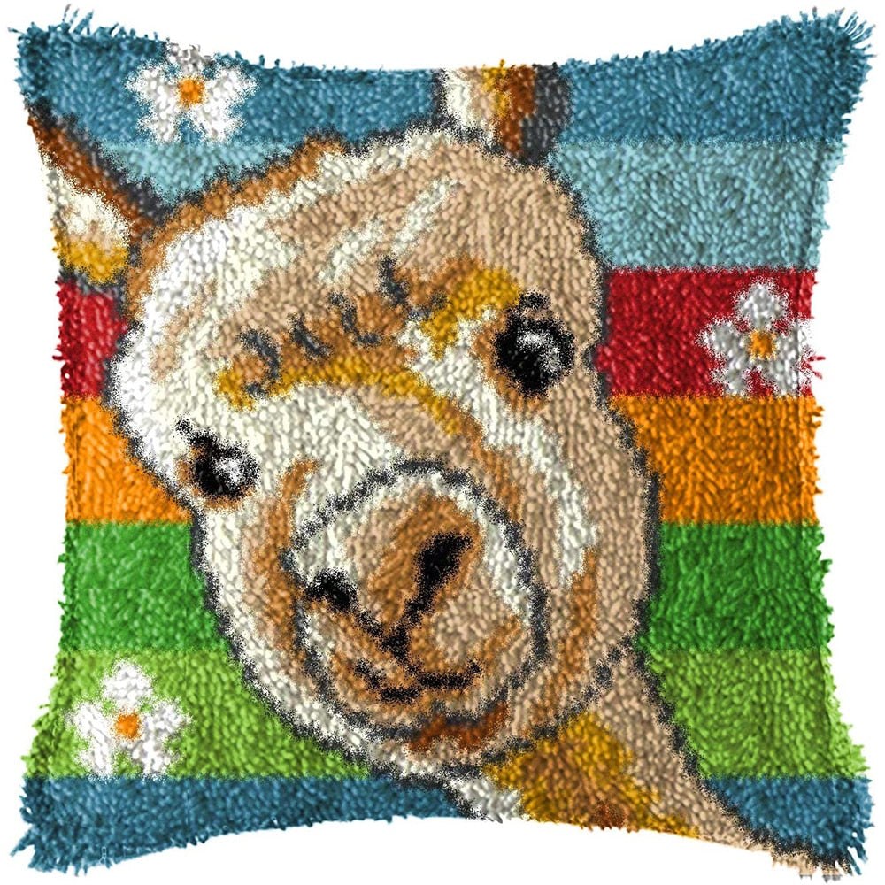 Haakpakket kussen Latch hook pillow Cushion kit Giraffe Wilde Dieren Bruin Wit Vloerkleed Volwassene Kind Beginner DIY Handwerk Borduurwerk Handgemaakte Set Craft Bank Home Decor 43x43cm,2st Haakpakket kussen Latch hook pillow Cushion kit Giraffe Wilde Dieren Bruin Wit Vloerkleed Volwassene Kind Beginner DIY Handwerk Borduurwerk Handgemaakte Set Craft Bank Home Decor 43x43cm,2st