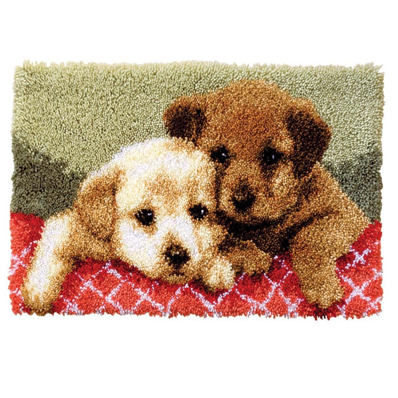 Latch Hook Rug Making Kit - Labrador Puppies 90x60cm – Craft Outlet ...