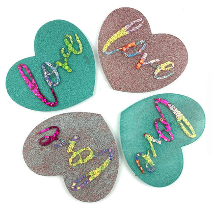 Love Heart Coaster Silicone Mould Set Resin