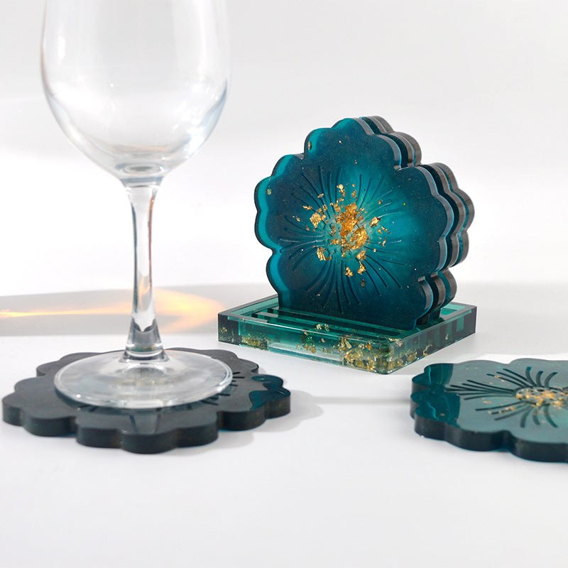 Mix Match Epoxy Resin Silcone Mould Coaster Storage Sets 