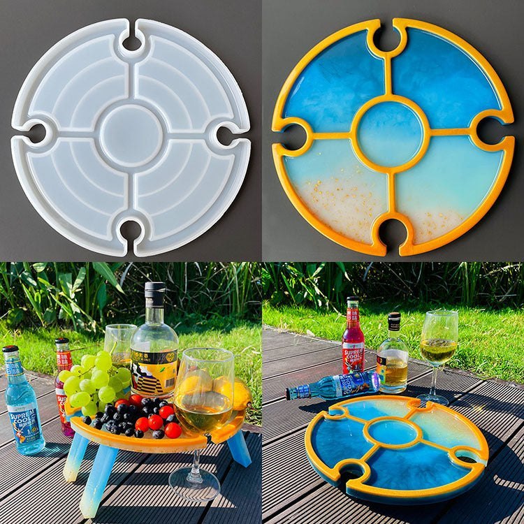 Outdoor Folding Table Silicone Mould Kit Resin Moulds