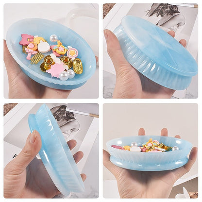 Oval Deep Dish Trinket Tray Resin Silicone Mould Resin Mould