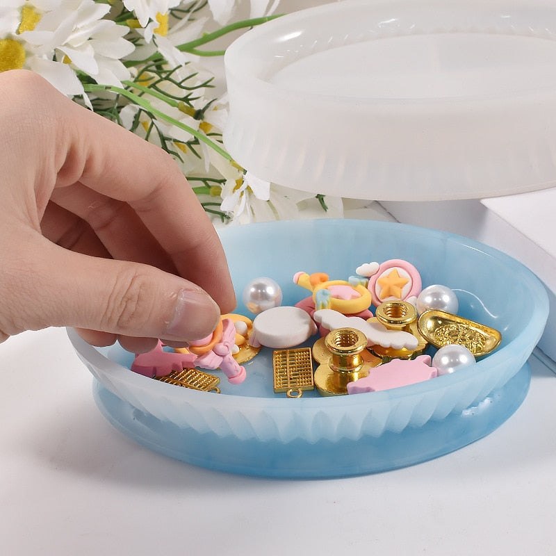 Oval Deep Dish Trinket Tray Resin Silicone Mould Resin Mould