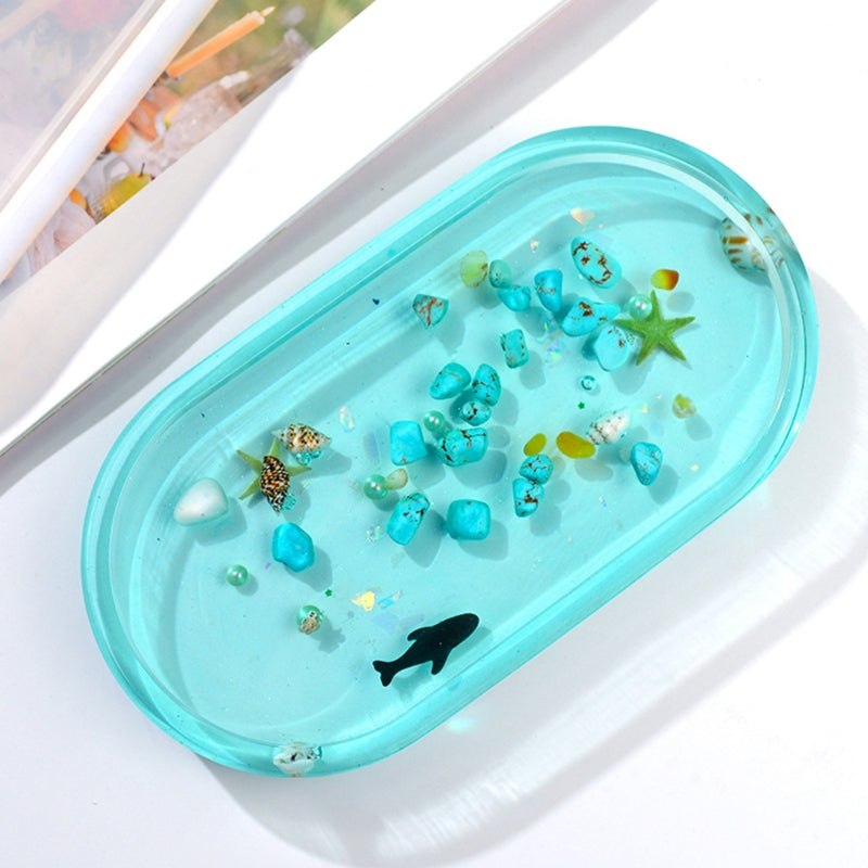 Oval Trinket Dish Epoxy Resin Silicone Mould 