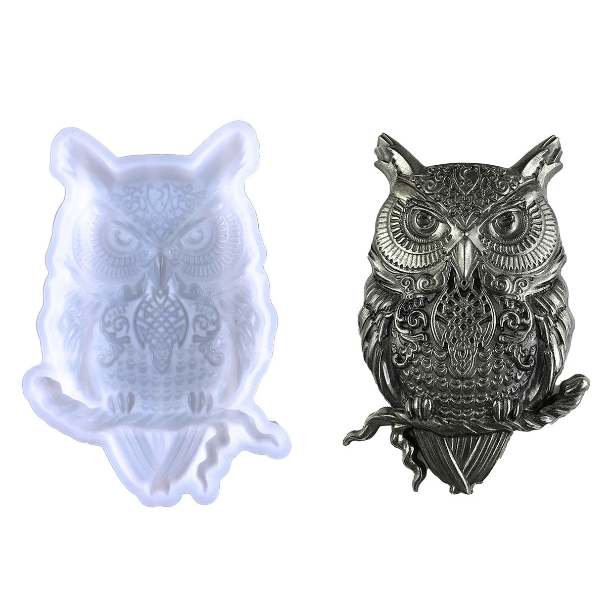 Owl Silicone Mould for Resin Casting Resin Mould