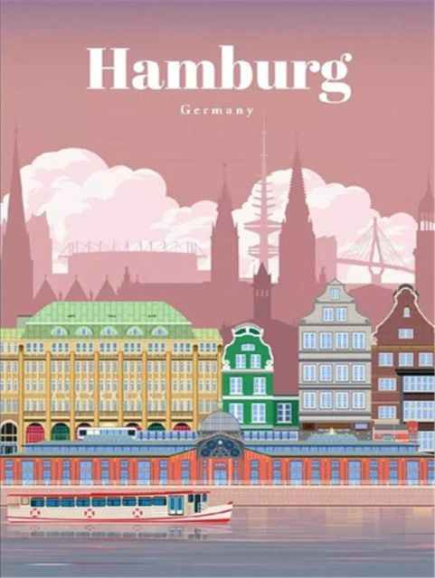 Paint Number City Landscape Hamburg Numbers