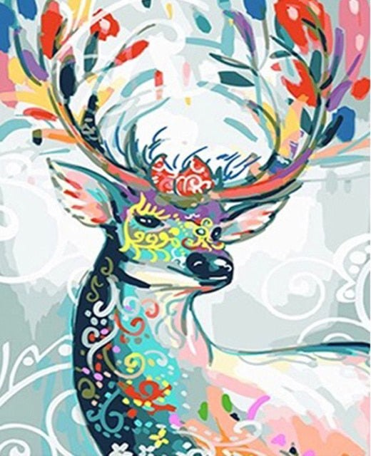 Paint Numbers Dancing Deer 