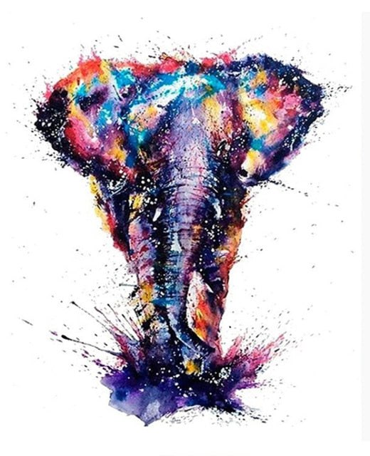 Paint Numbers Elephant 