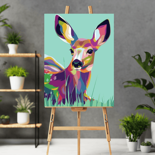Paint By Numbers Kit - Aqua Deer