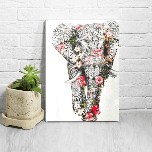 Paint By Numbers Kit - Elephant Mandala