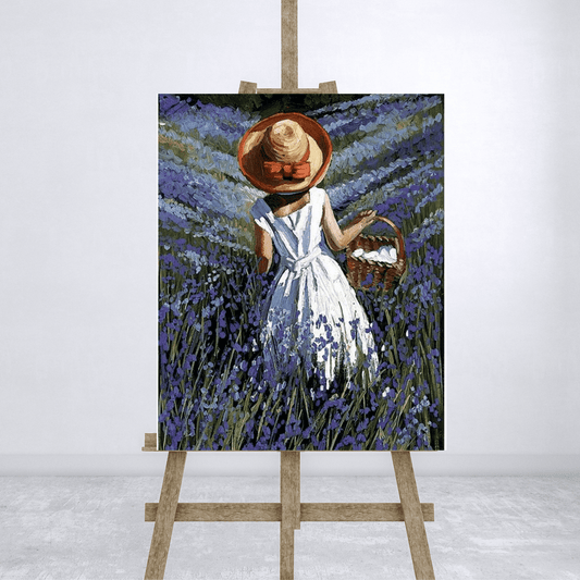 Paint By Numbers Kit - Lady in Lavender Field