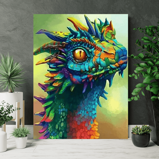 Paint By Numbers Kit - Rainbow Dragon