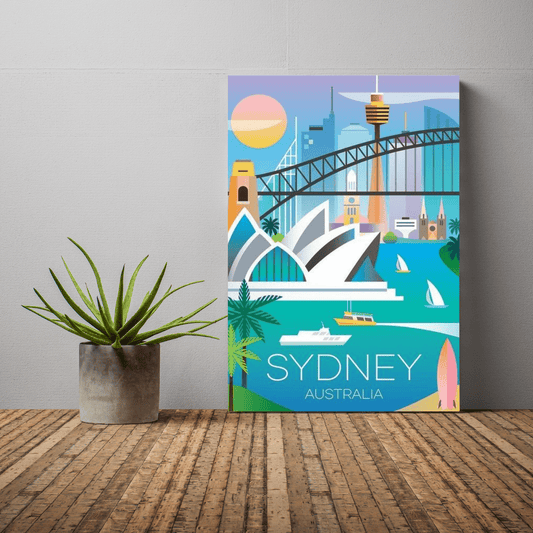 Paint By Numbers Kit - Sydney Harbour Poster