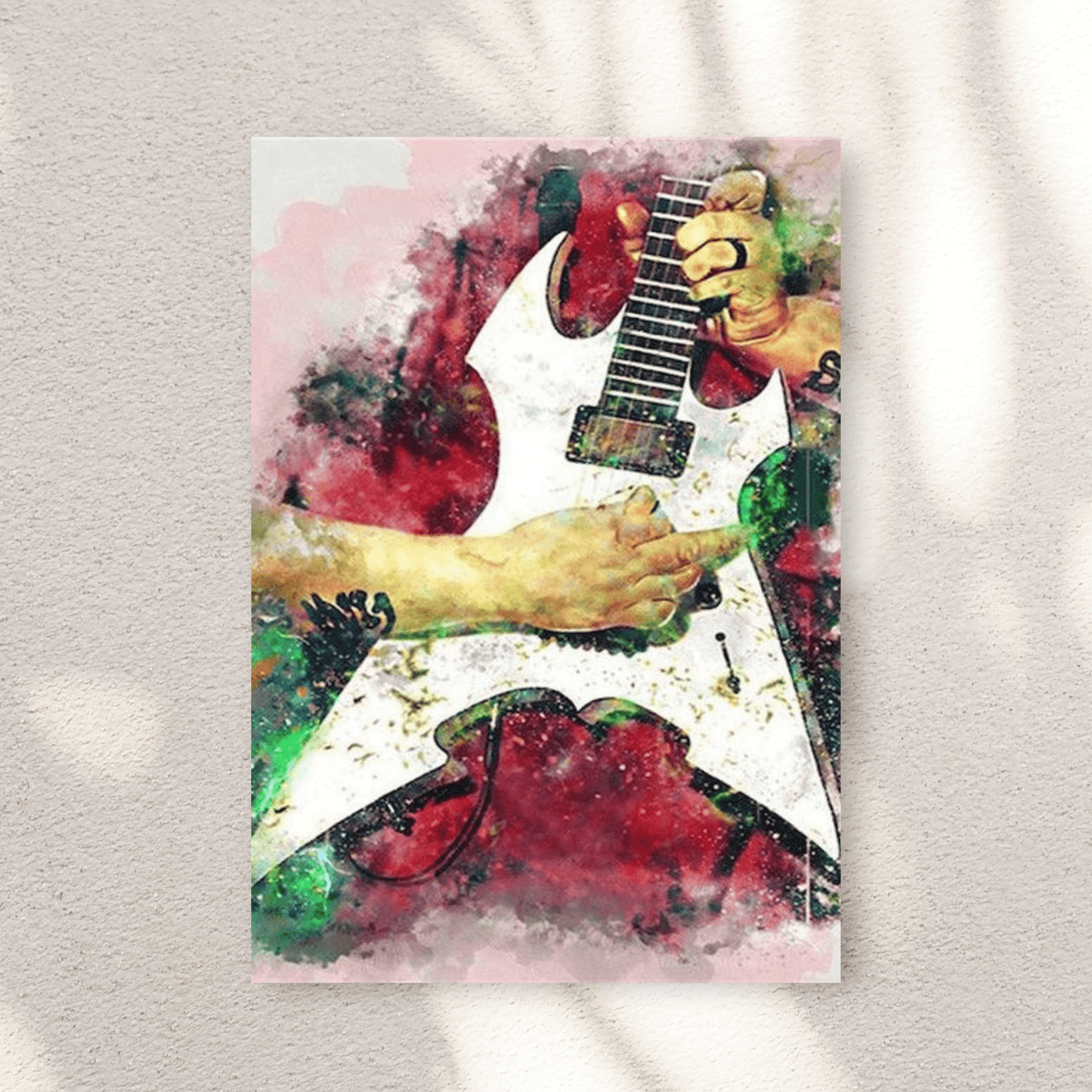 Paint By Numbers Kit - White Electric Guitar