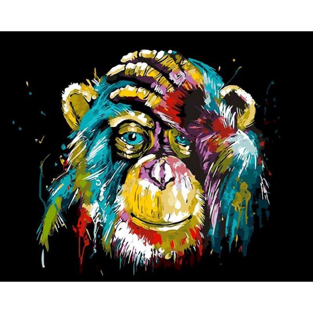 Paint Numbers Monkey 