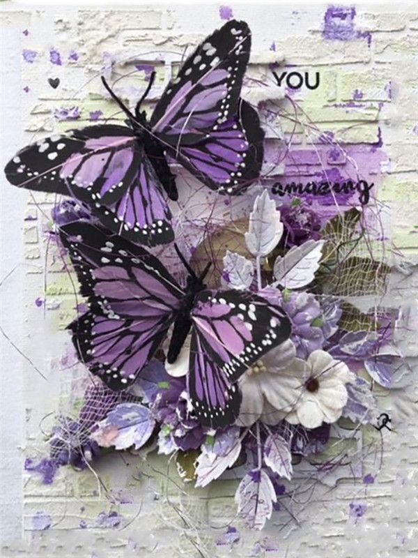 Paint By Numbers Starter Bundle - Inspirational Quote Butterflies Paint By Numbers