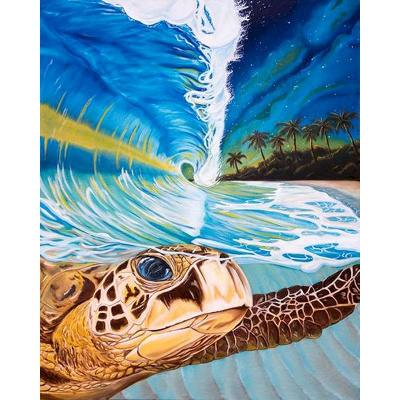 Paint By Numbers Starter Bundle - Sea Life Ocean Turtles Paint By Numbers