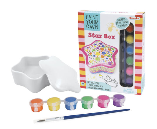 Paint Your Own Star Jewelry Box Craft Kit Art Kit