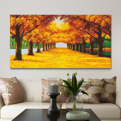 Panoramic Paint By Numbers Kit - Autumn Leaves 