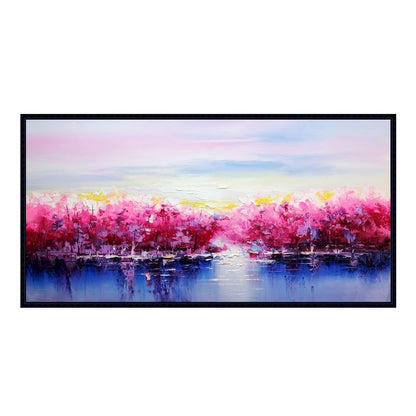 Panoramic Paint By Numbers Kit - Pink Riverbank 