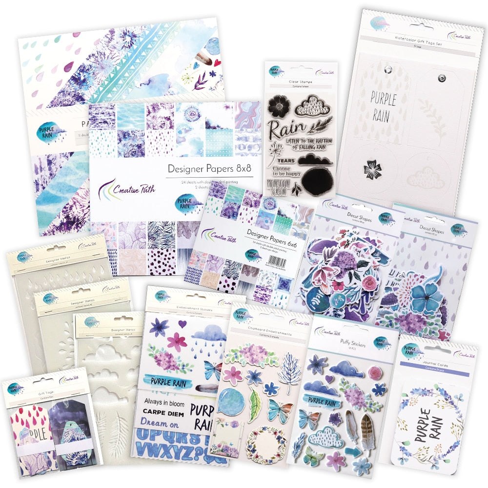 Paper Crafts Scrapbooking Value Pack - Purple Rain