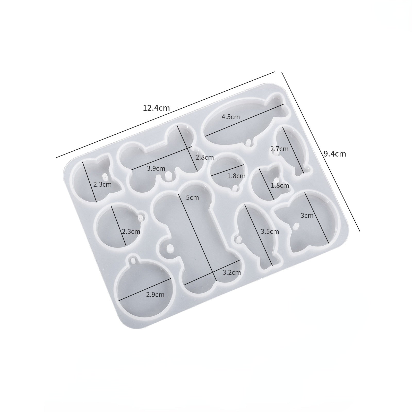 Pet Name Tag Key Ring Silicone Mould Resin Mould