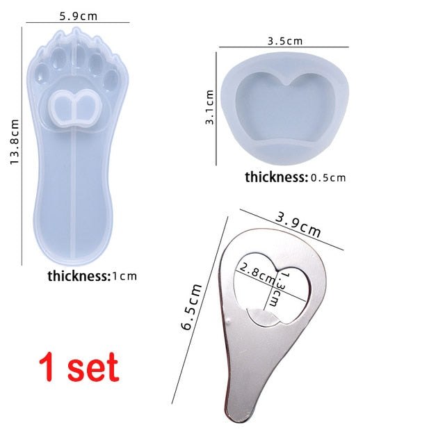 Pet Paw Bottle Opener Resin Mould Kit Resin Moulds