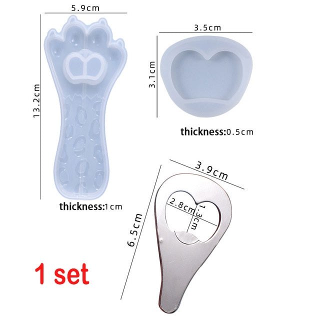 Pet Paw Bottle Opener Resin Mould Kit Resin Moulds