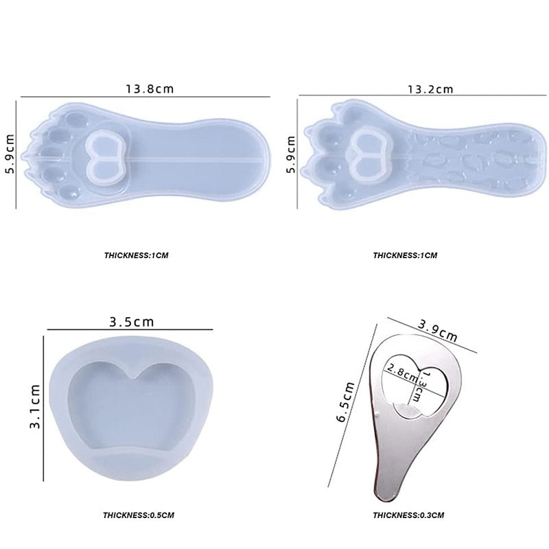 Pet Paw Bottle Opener Resin Mould Kit Resin Moulds