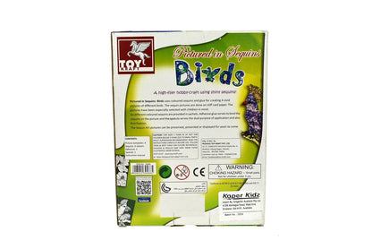 PICTURED SEQUINS BIRDS CRAFT KIT 