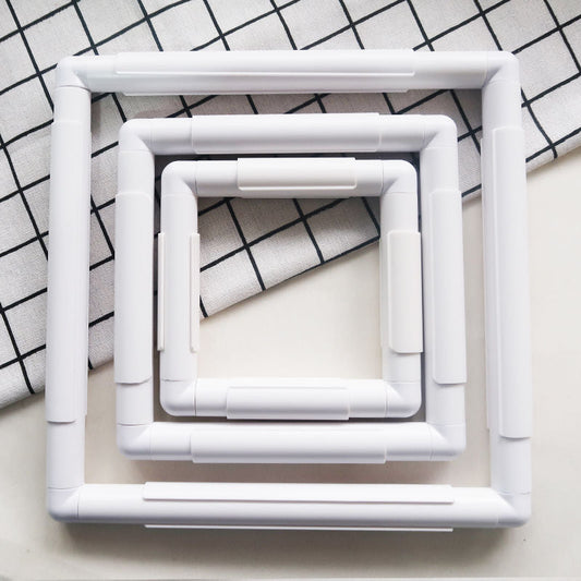 Plastic Square Embroidery Hoop Snap Frame