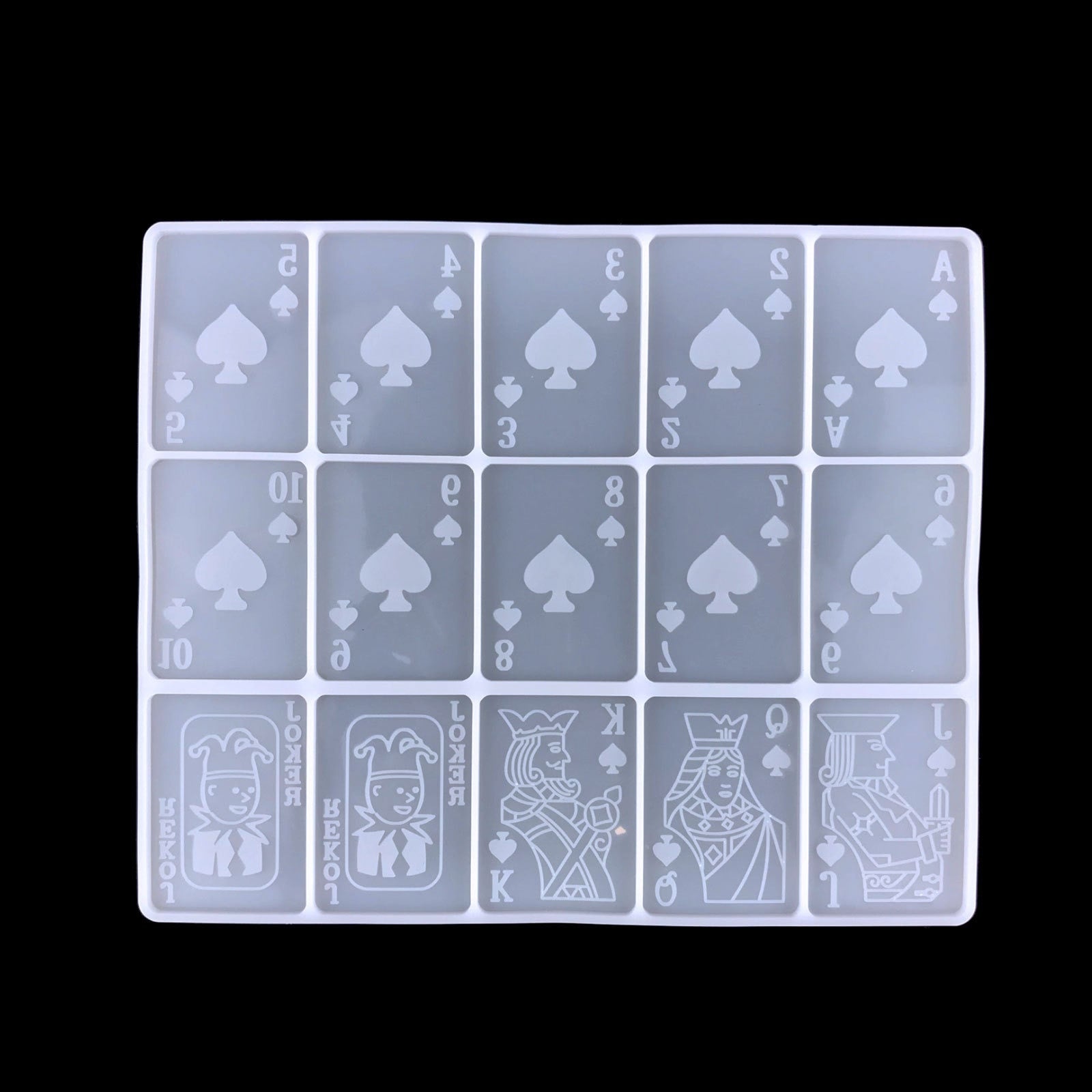 Playing Cards Epoxy Resin Silicone Mould Set 