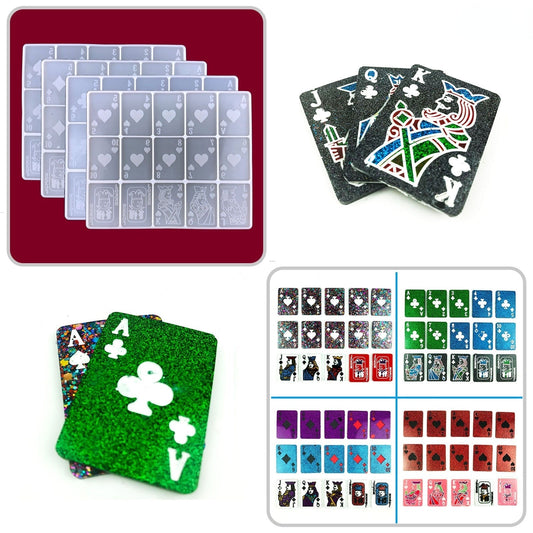 Playing Cards Epoxy Resin Silicone Mould Set 