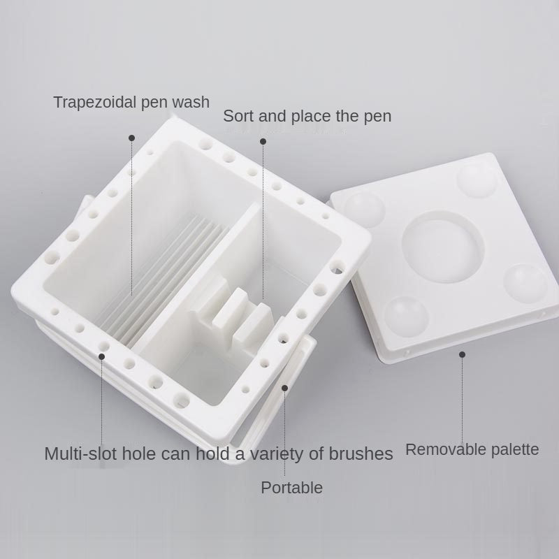 Portable Brush Washing Bucket Holder Paint