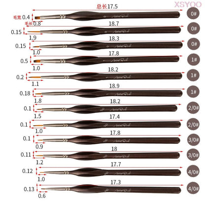 Professional pcs Fine Detail Paint Brush Set 