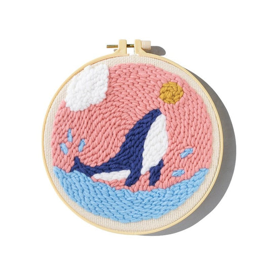 Punch Needle Starter Kits - Leaping Whale Embroidery