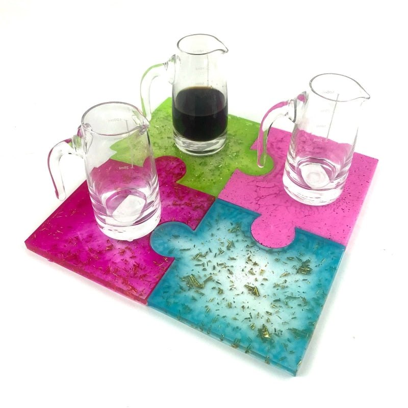 Puzzle Piece Coaster Epoxy Resin Mould Resin Mould