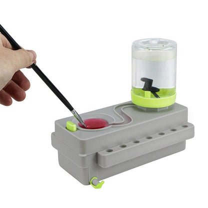 Quick Action Paint Brush Cleaner with Paint Brush Holder