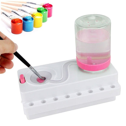 Quick Action Paint Brush Cleaner with Paint Brush Holder