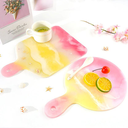 Resin Art Serving Cutting Board Handle Silicone Mould Moulds