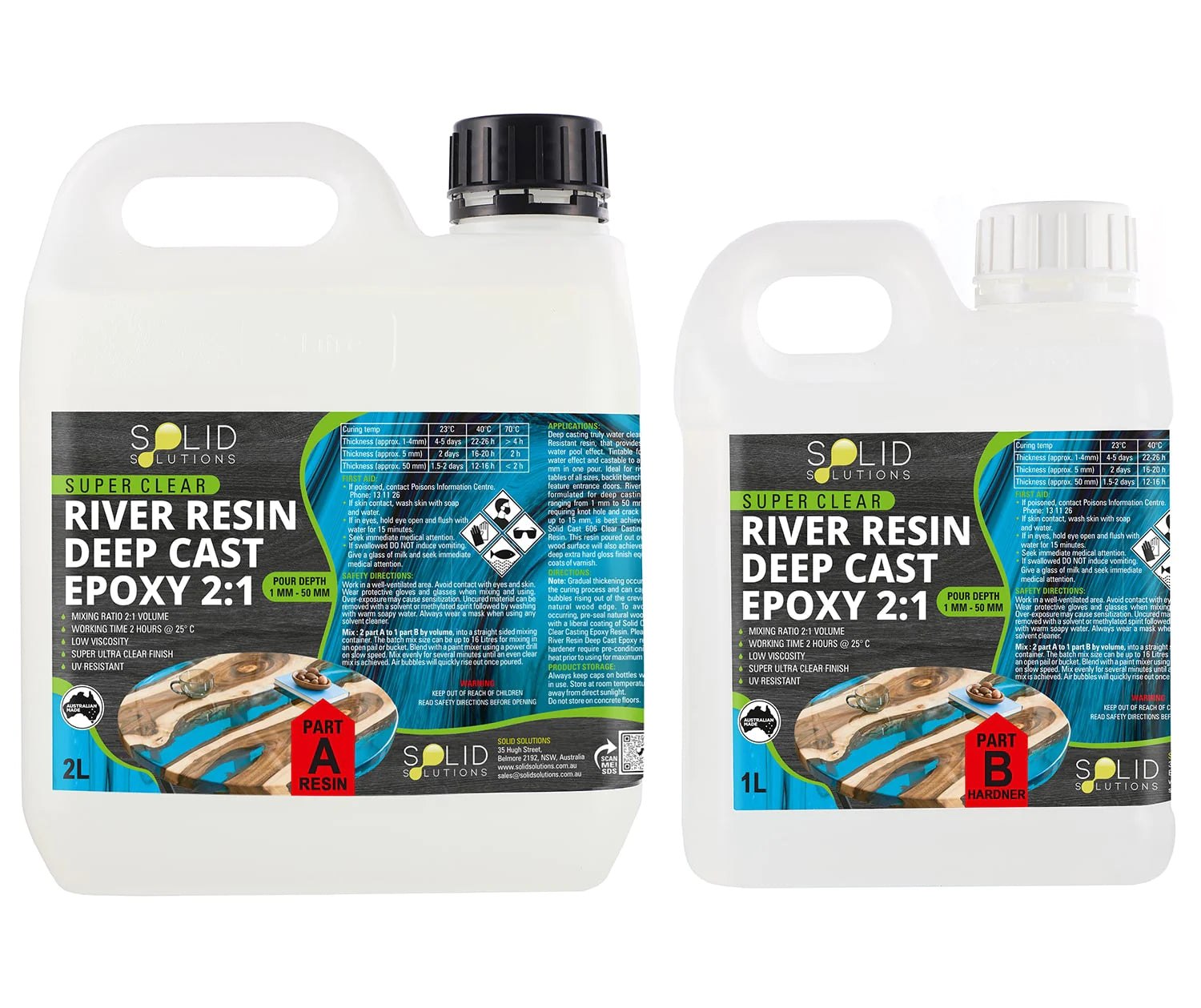 River Epoxy Resin Deep Cast 2:1 - 3 Litre Kit