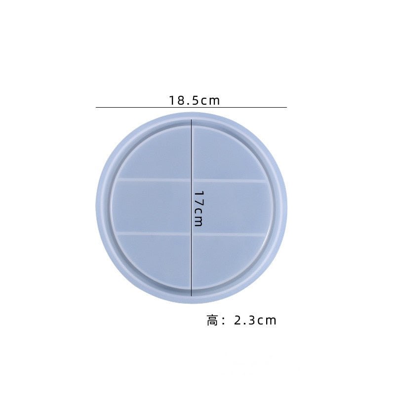 Round Tray Epoxy Resin Silicone Mould Resin Mould