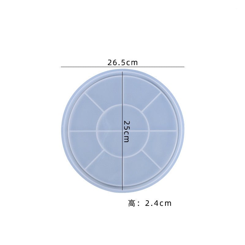 Round Tray Epoxy Resin Silicone Mould Resin Mould