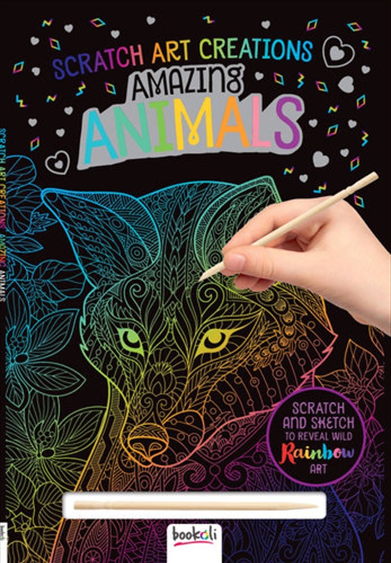 Scratch Artist Scratch Art Creations: Amazing Animals – Craft Outlet Australia
