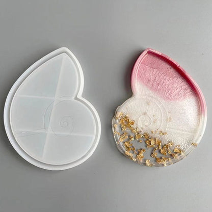 Shell Plate Coaster Trinket Tray Silicone Moulds Resin Moulds