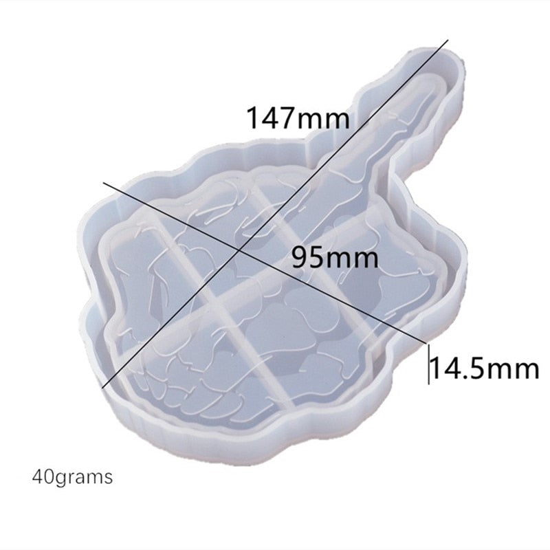 Skeleton Hand Tray Resin Silicone Casting Mould 