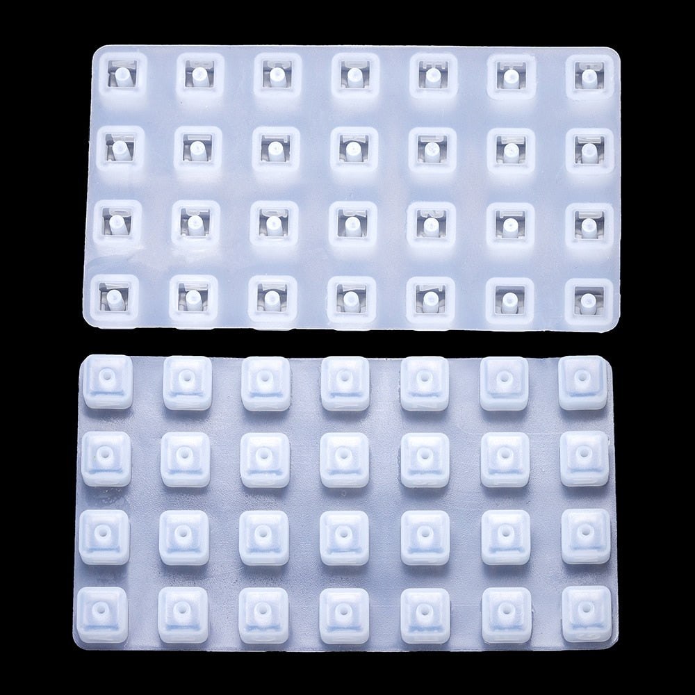 Square Alphabet Bead Silicone Mould Set Mould